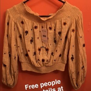 Free people crop top. New with tags